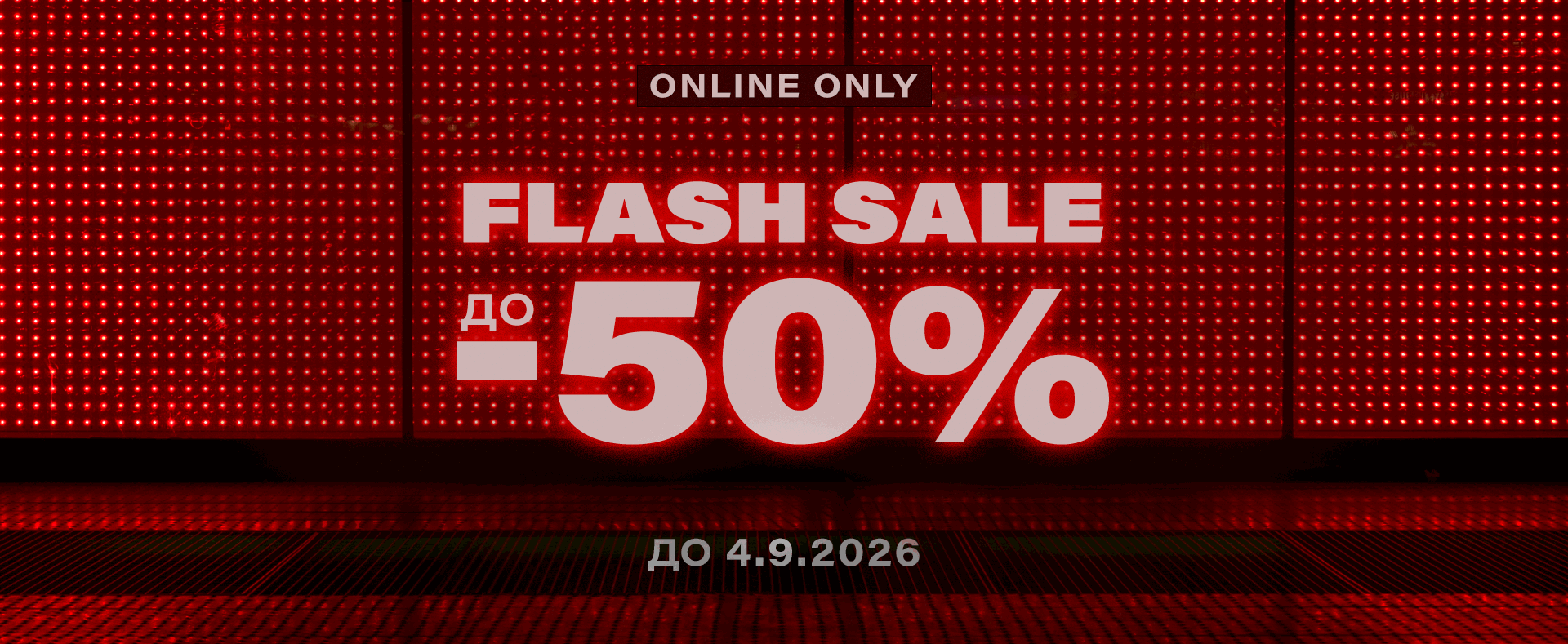 Flash sale do 50%