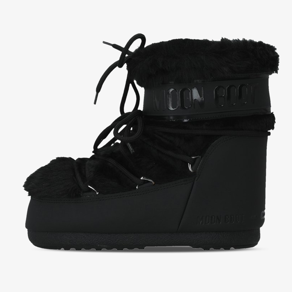 Moon Boot Чизми MB ICON LOW FAUX FUR BLACK