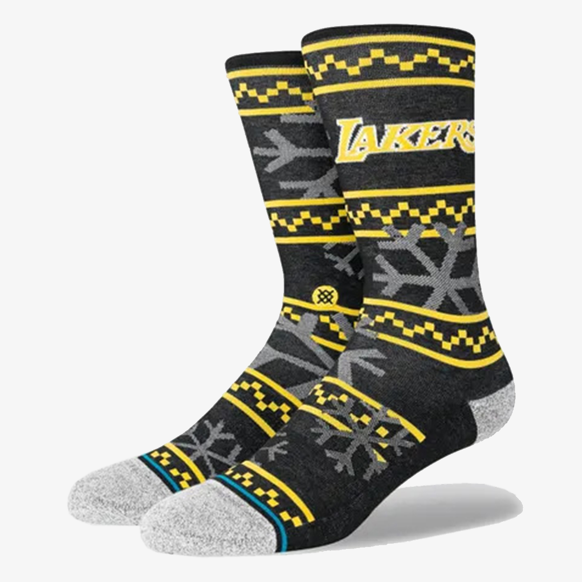 STANCE Чорапи LAKERS FROSTED 2 BLACK L CREW LIGHT 