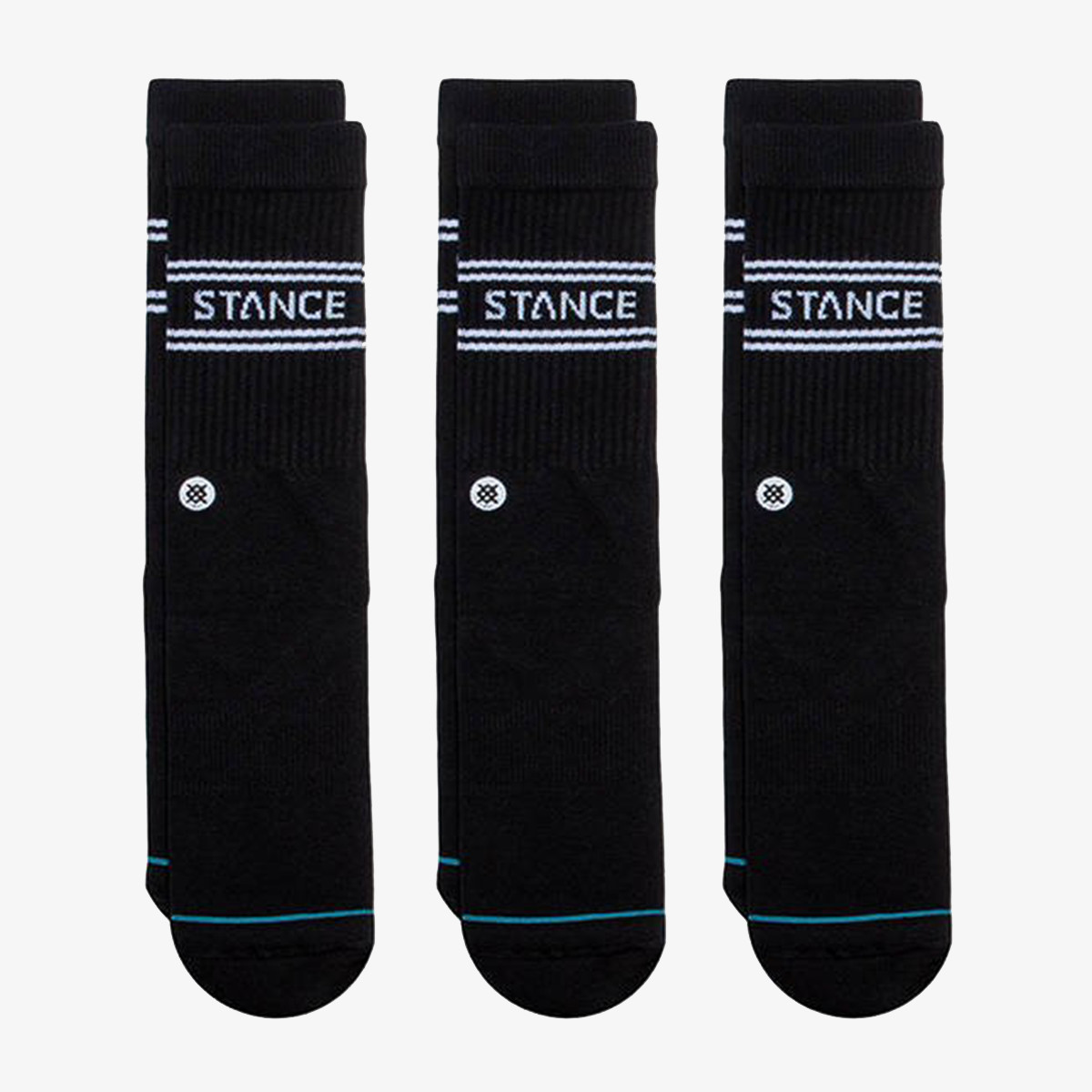 STANCE Чорапи A556D20SRO-BLK STANCE BASIC  3 PACK CREW 