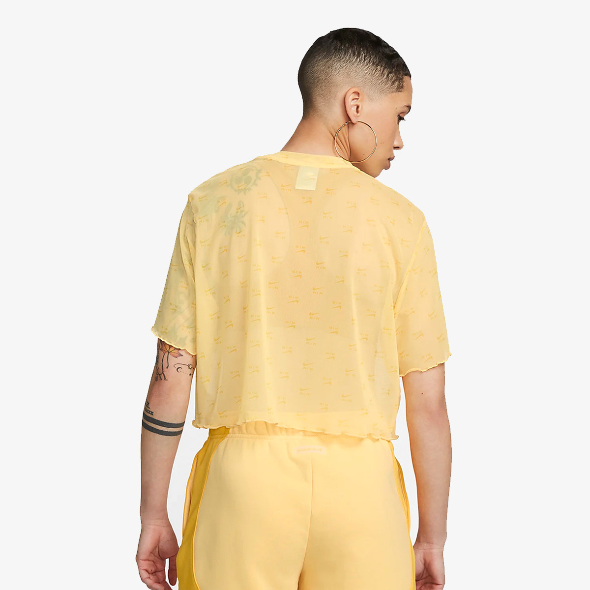 NIKE Маица W NSW AIR AOP MESH SS CROP TOP 