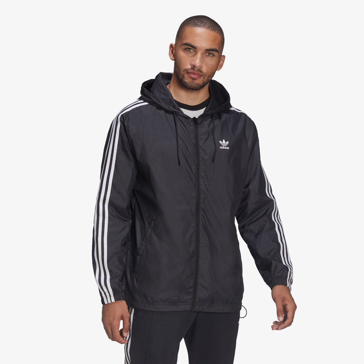 adidas Ветровка Adicolor 3-Stripes Windbreaker Full Zip Jacket 