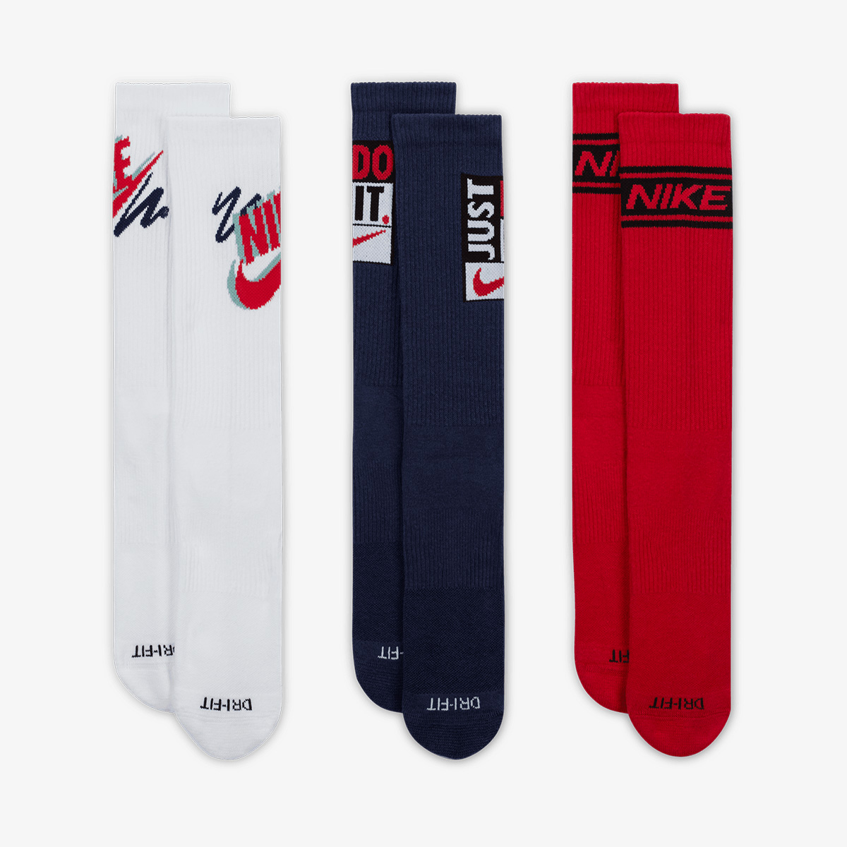 Çorape Nike U NK ED PLS CREW 3PR SPORT 144