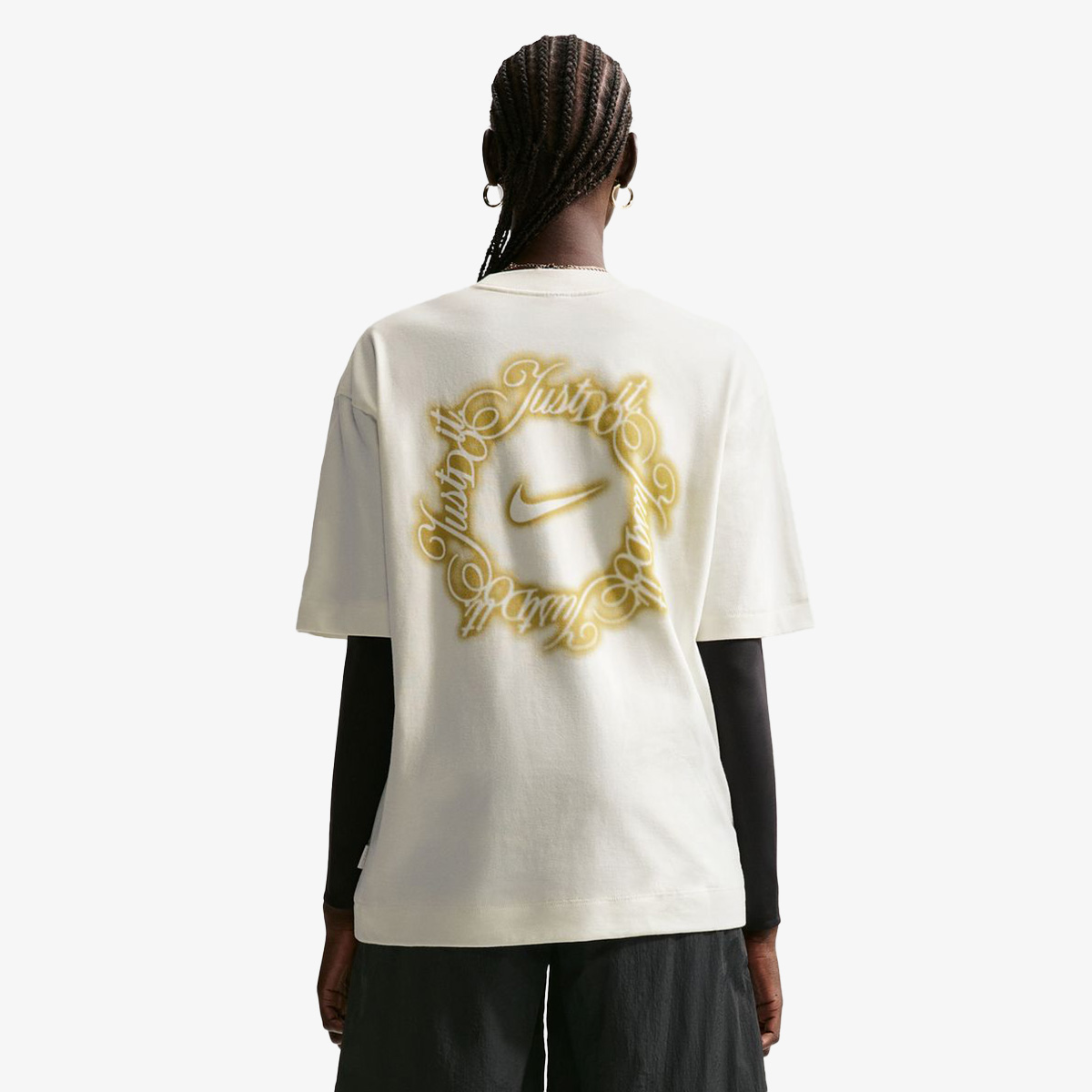 Nike T-Shirt W NSW SS TEE OS JDI SCRIPT