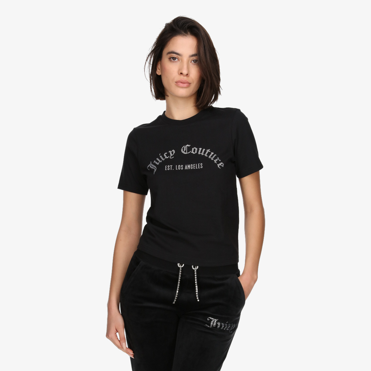 JUICY COUTURE Маица ARCHED DIAMANTE NOAH T-SHIRT 