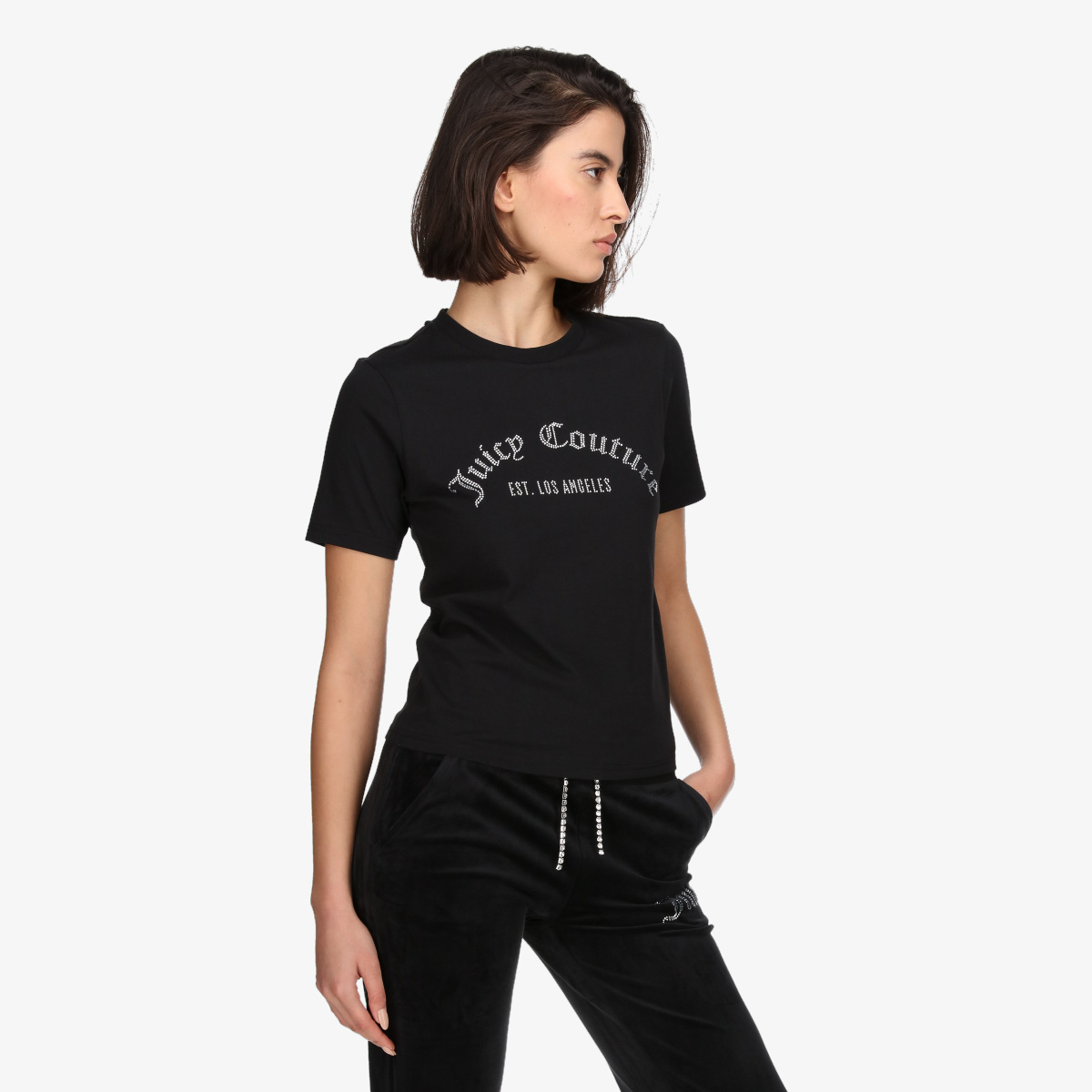 JUICY COUTURE Маица ARCHED DIAMANTE NOAH T-SHIRT 