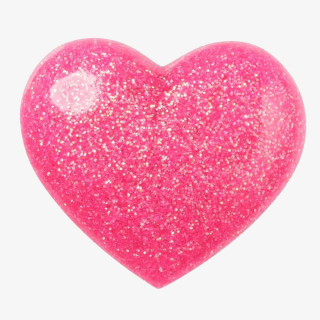 Crocs Украс JIBBITZ/PINK 3D GLITTER HEART 