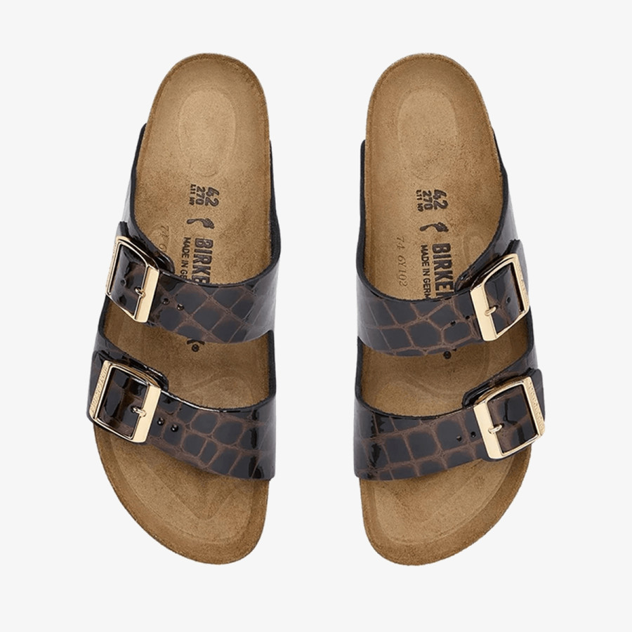 Birkenstock Папучи ARIZONA LENA EMBOSS ANIMAL BLACK 