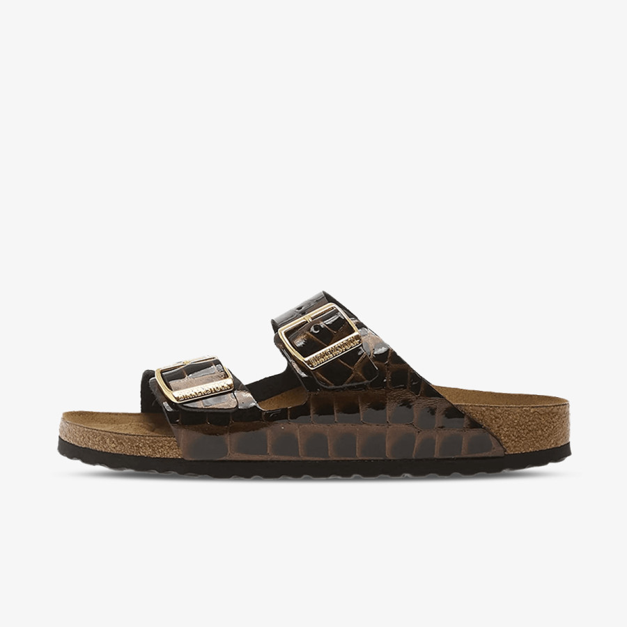Birkenstock Папучи ARIZONA LENA EMBOSS ANIMAL BLACK 