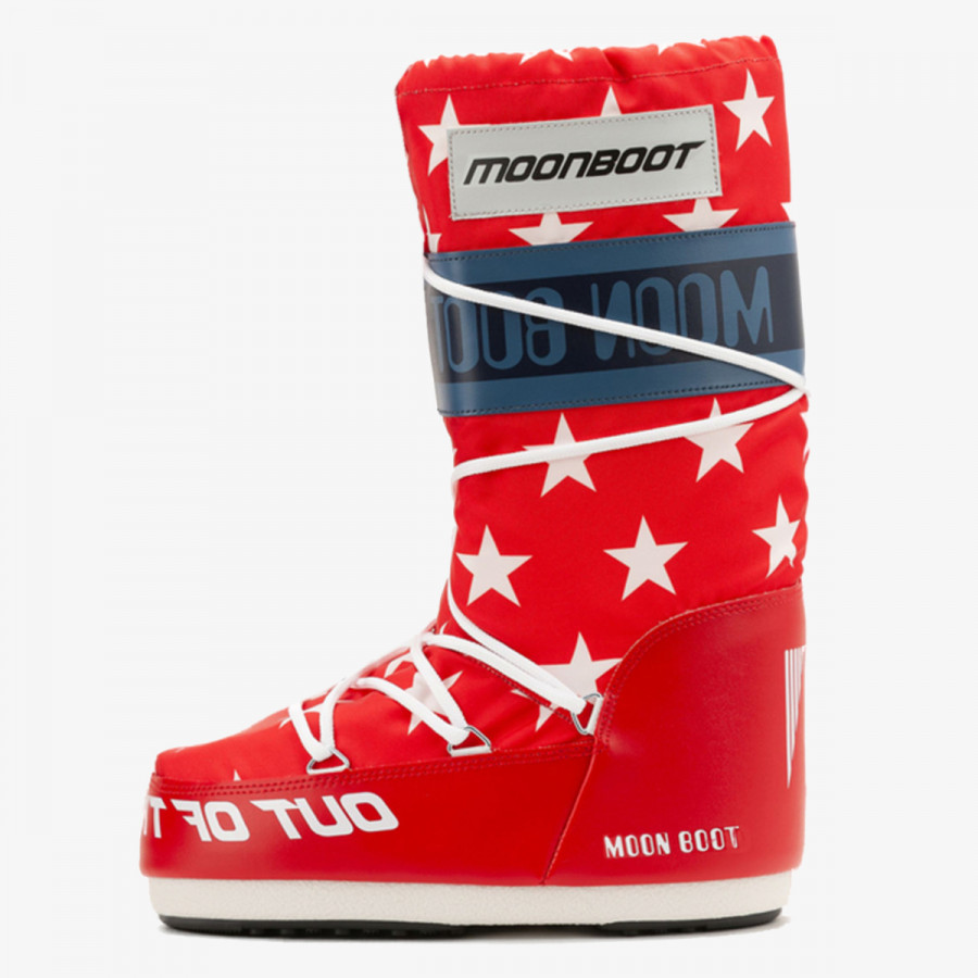 Moon Boot Чизми MB ICON RETROBIKER WHITE STARS 35-47 