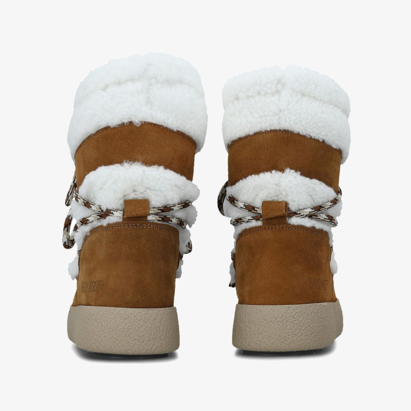 Moon Boot Çizme MB LTRACK SHEARLING WHISKY/OFF WHITE 