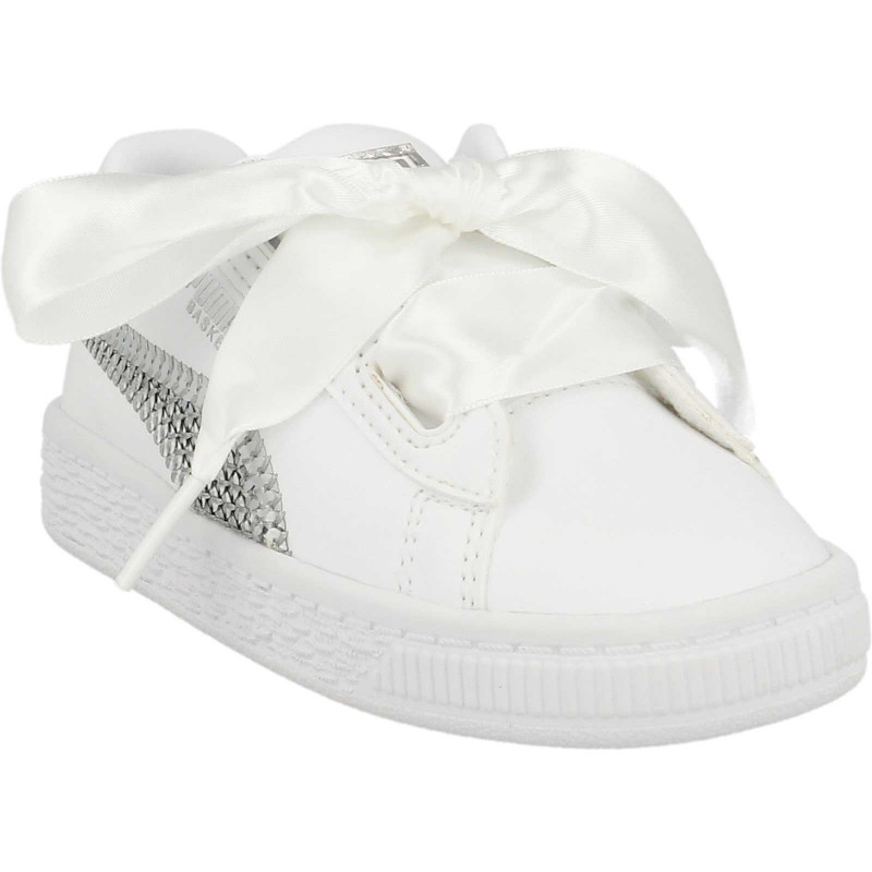 Puma basket store heart bling infant