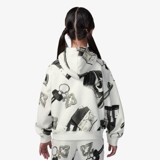 Nike Дуксер JDG WJ BROOKLYN FLC PO AOP 