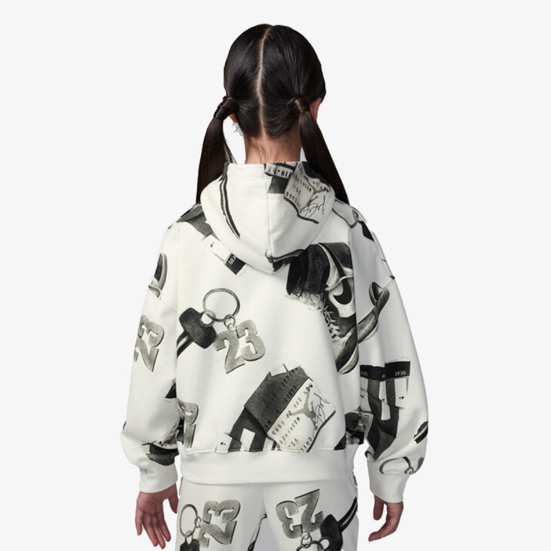 Nike Дуксер JDG WJ BROOKLYN FLC PO AOP 