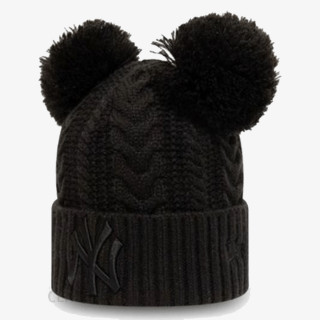 New Era Капа CHYT DOUBLE POM CUFF KNIT NEYYAN BLK 