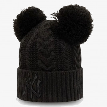New Era Kapuç CHYT DOUBLE POM CUFF KNIT NEYYAN BLK 