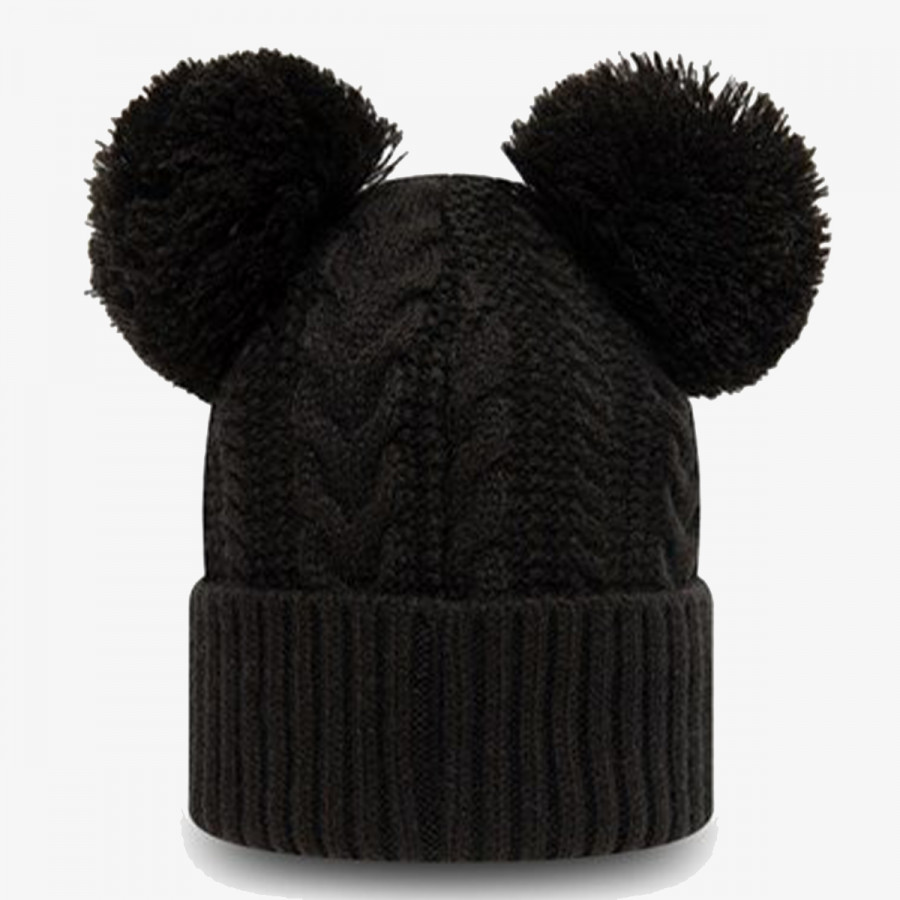 New Era Капа CHYT DOUBLE POM CUFF KNIT NEYYAN BLK 