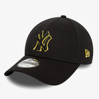 New Era Kapele TEAM OUTLINE 9FORTY NEYYAN  BLKPIN 