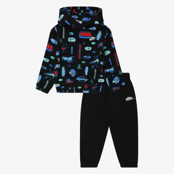 Nike Тренерка NKB B NSW BRAND A AOP FLC PO S 
