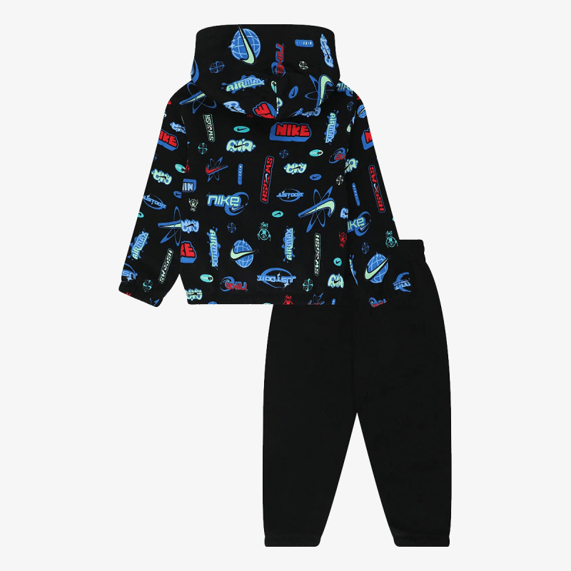 Nike Тренерка NKB B NSW BRAND A AOP FLC PO S 