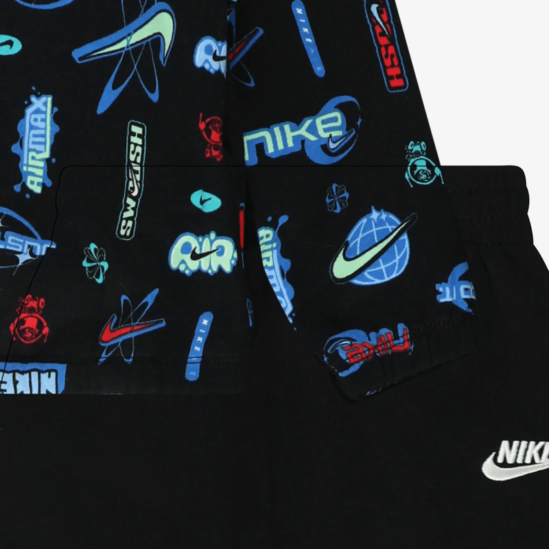 Nike Тренерка NKB B NSW BRAND A AOP FLC PO S 