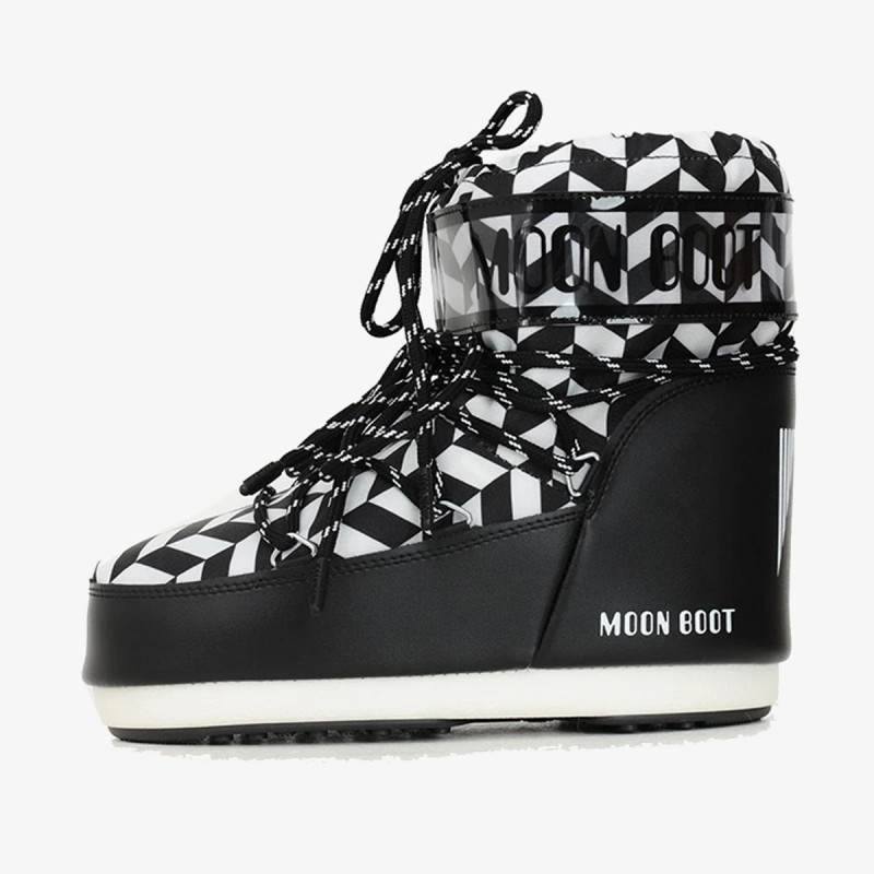 Moon Boot Çizme MB ICON LOW OPT BLACK/WHITE 