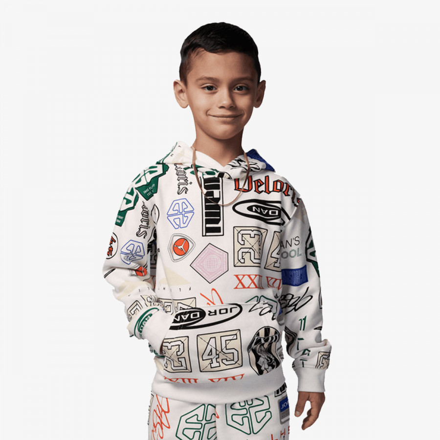 Nike Bluza JDB MJ ESSENTAILS FT AOP PO 
