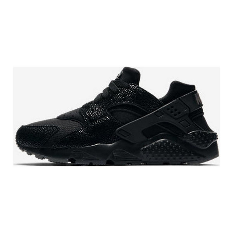 black glitter huaraches