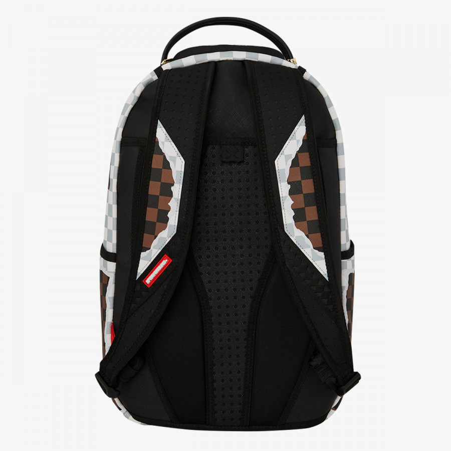 Sprayground Çantë shpine CREAM AND BROWN TEAR CHECK BACKPACK 