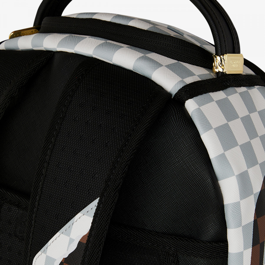 Sprayground Çantë shpine CREAM AND BROWN TEAR CHECK BACKPACK 