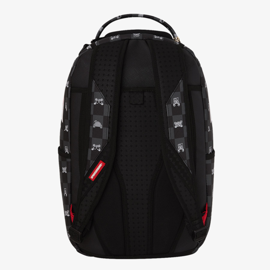 Sprayground Çantë shpine GRAY PEEKING CHARACTER CHECK BACKPACK 