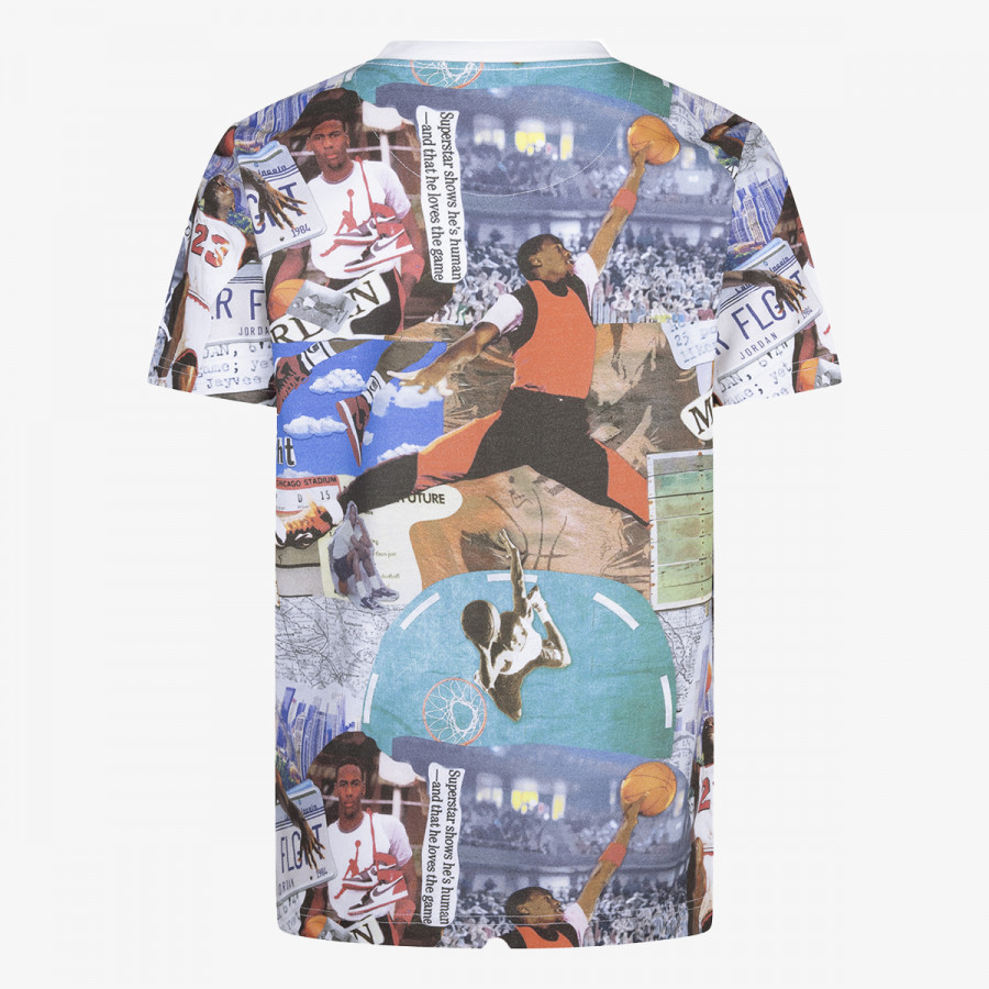Nike Маица JDB MJ BROOKLYN COLLAGE AOP SS 