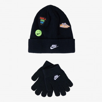 Nike Капа NAN NIKE PATCH PEAK BEANIE SET 