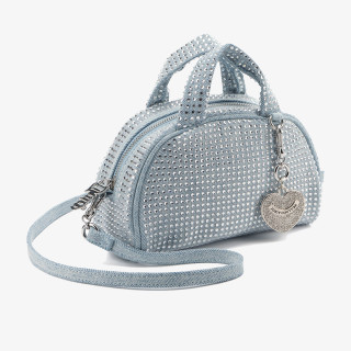 Juicy Couture Торба Fireflies S. Bowling Cotton Blu Denim 