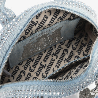 Juicy Couture Торба Fireflies S. Bowling Cotton Blu Denim 