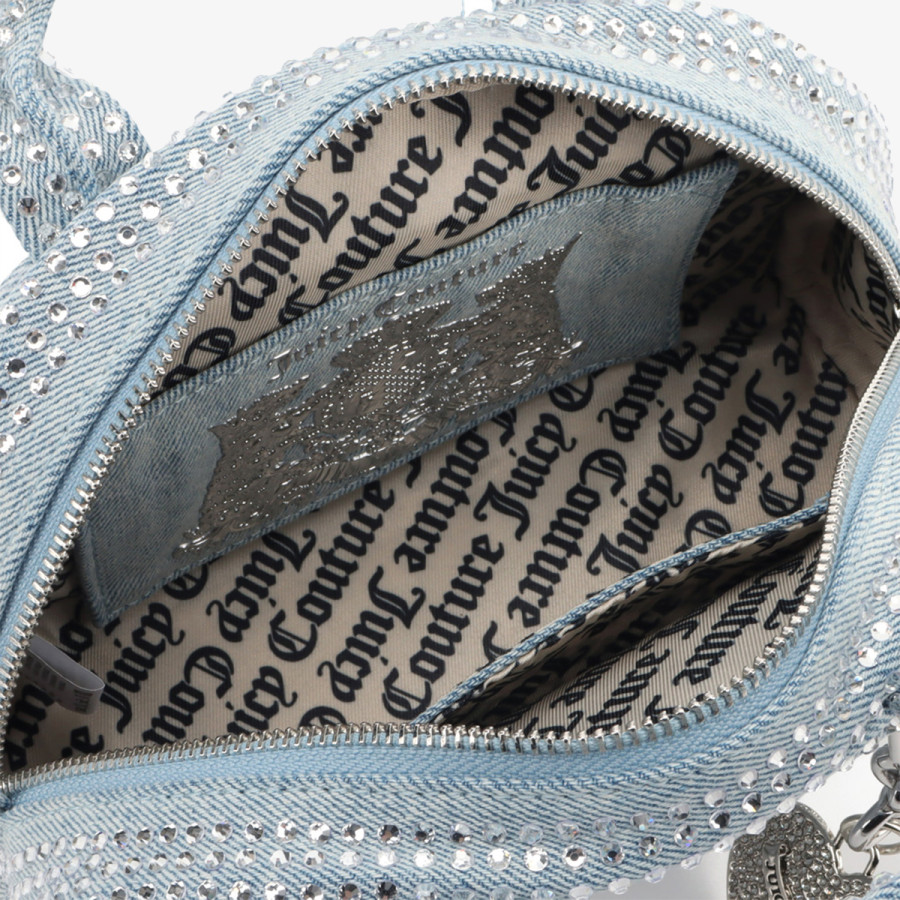 Juicy Couture Торба Fireflies S. Bowling Cotton Blu Denim 