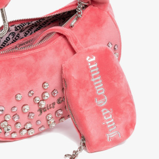 Juicy Couture Çantë e vogël Blossom Micro Hobo Polyester Juicy Pink 