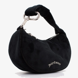 Juicy Couture Торбица Blossom Small Hobo Bag Polyester Black 