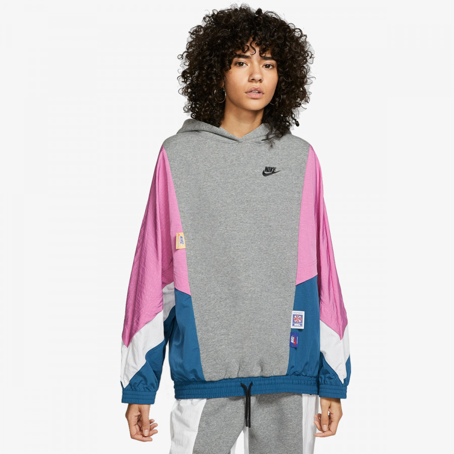 Nike Дуксер W NSW ICN CLSH PO HOODY MIX OS 