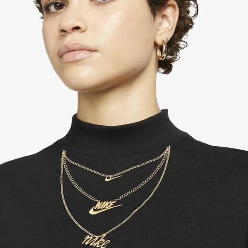 NIKE Дуксер W NSW TEE LS MOCK LX 
