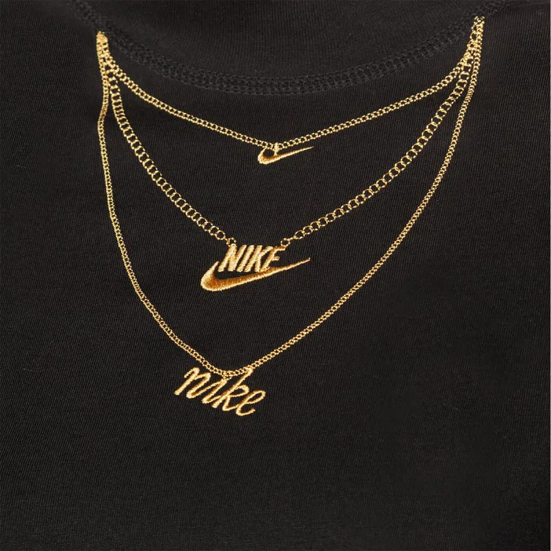 NIKE Дуксер W NSW TEE LS MOCK LX 