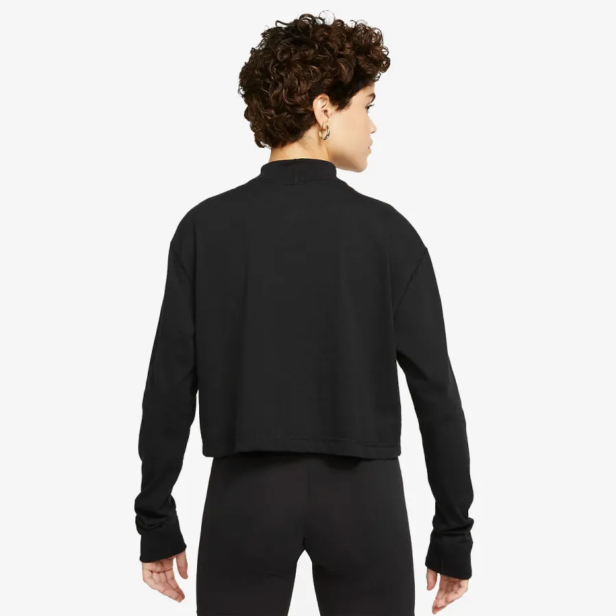 NIKE Дуксер W NSW TEE LS MOCK LX 
