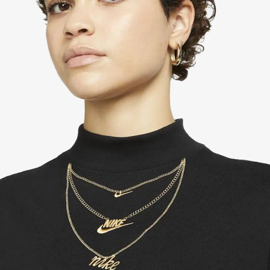 NIKE Дуксер W NSW TEE LS MOCK LX 