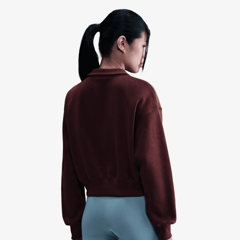 Nike Дуксер W NSW PHNX FLC QZ CROP 