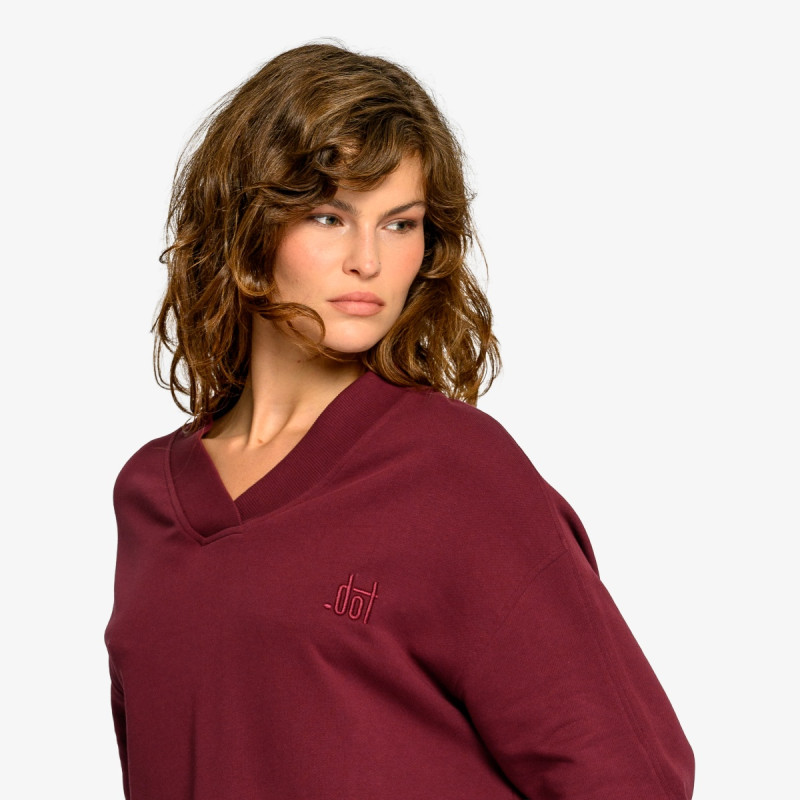Dot Дуксер DOT LADIES V NECK SWEATSHIRT 