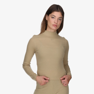 Nike Bluzë me mëngë të gjata W NSW ESSNTL RIB MOCK LS TOP 