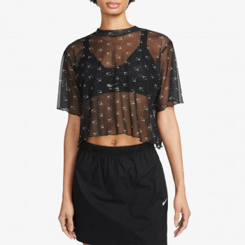 Nike Bluzë W NSW AIR AOP MESH SS CROP TOP 