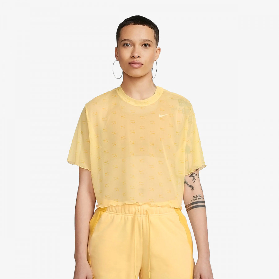 Nike Bluzë W NSW AIR AOP MESH SS CROP TOP 