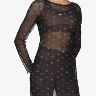 NIKE Фустан W NSW AIR AOP MESH LS DRESS 