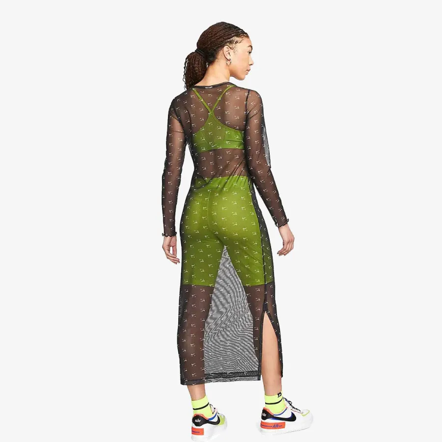 NIKE Фустан W NSW AIR AOP MESH LS DRESS 